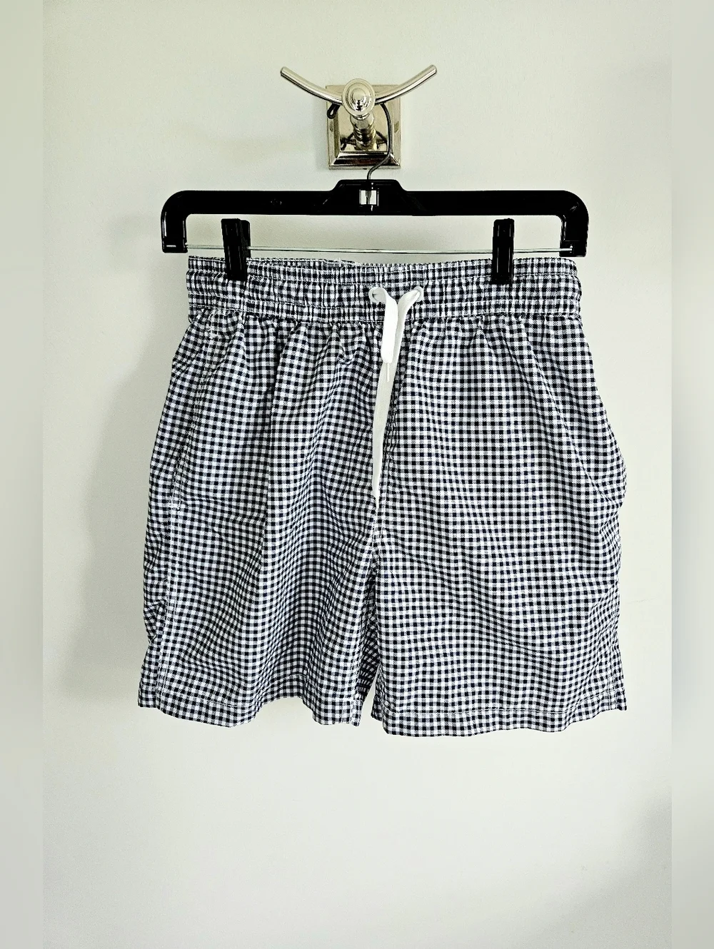 Kanu Surf Men Navy Check Swim Trunks